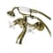 Kingston Brass Tub Wall Mount Clawfoot Tub Faucet with Hand Shower, Antique Brass KS265PXAB - alternate 1